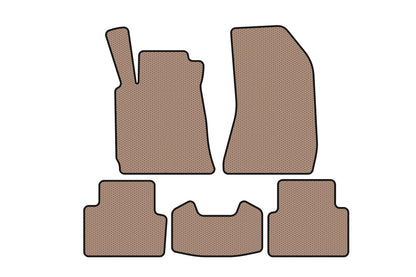 Rubber Floor Mats Carsuit V-1 (Beige) for Alfa Romeo 159 2005-2011 - image 1