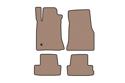 Rubber floor mats Carsuit (2005-2009, GT, Coupe, beige) for Ford Mustang 2005-2014 - image 1