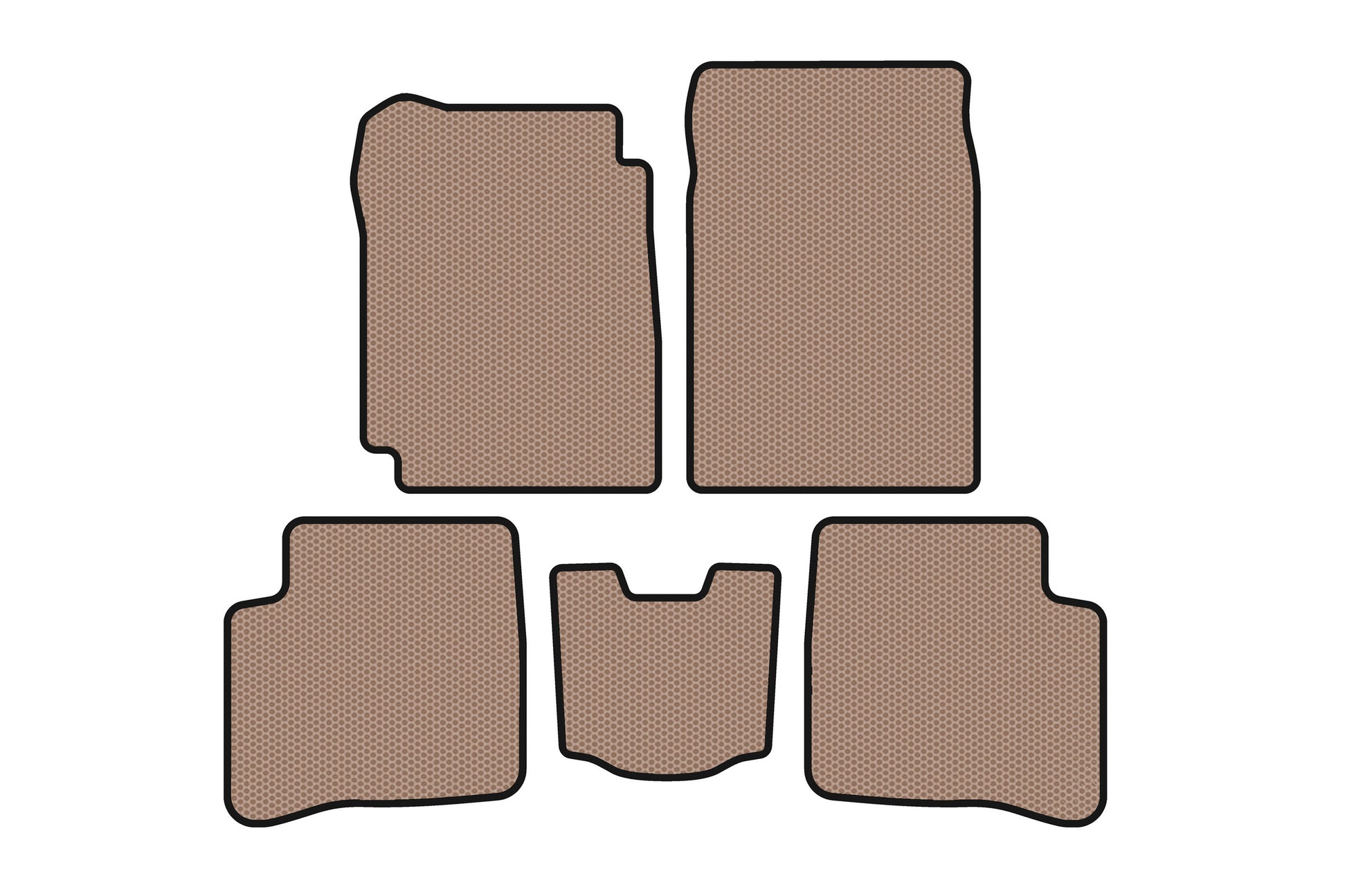 Rubber Floor Mats Carsuit (Beige) for FAW V-5 2009- - image 1