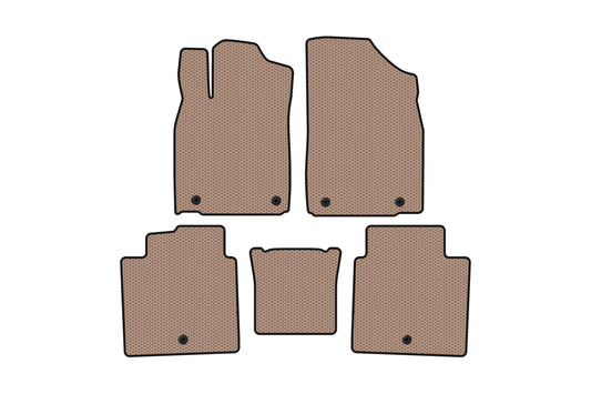 Rubber floor mats Carsuit (2012-2015, SD, beige) for Lexus ES 2012-2018 - image 1