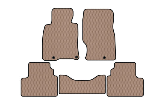 Rubber floor mats Carsuit (G25-G35, SD, beige) for Infiniti G25/G35/37 (V36/CV36) 2006-2015 - image 1