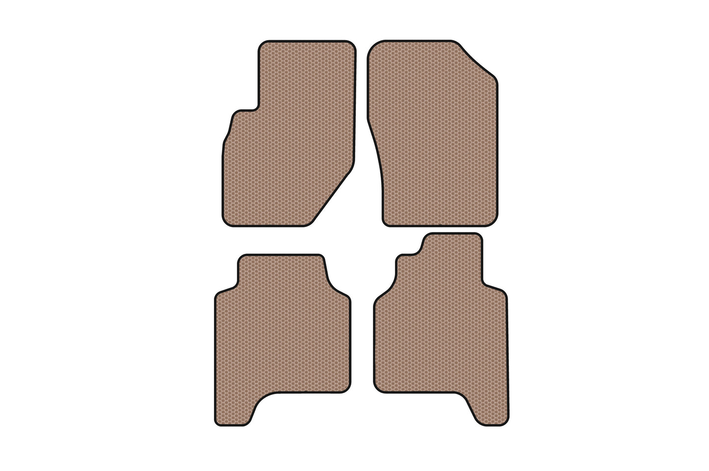 Rubber Floor Mats Carsuit (Beige) for Hyundai Terracan 2001-2007 - image 1