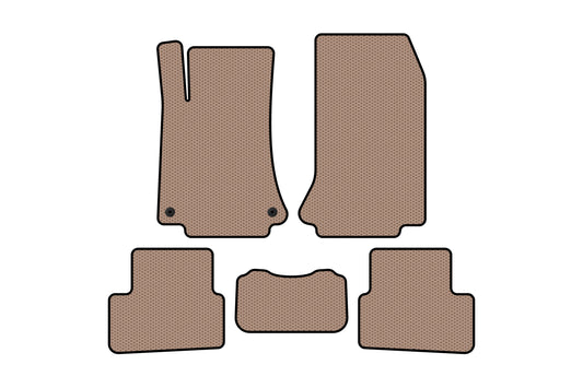 Rubber Floor Mats Carsuit (2003-2007, Coupe, Beige) for Smart 1998-2007 - image 1
