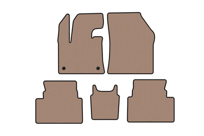Rubber floor mats Carsuit (Floor-mounted accelerator, beige) for Citroen C5 Aircross 2017- - image 1