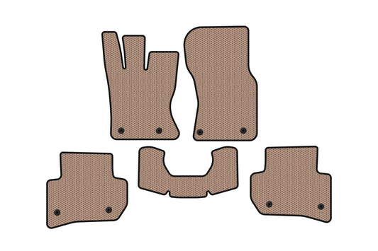 Rubber Floor Mats Carsuit (Beige) for Jaguar F-PACE 2016- - image 1