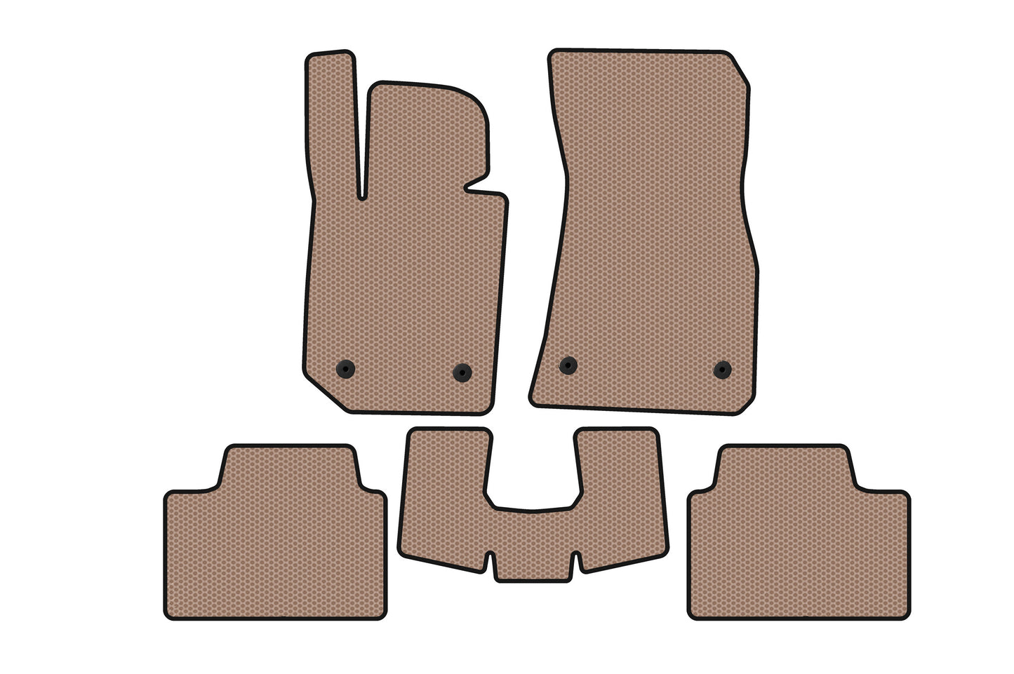 Rubber Floor Mats Carsuit (Beige) for BMW 3 Series G20/G21 2018- - image 1