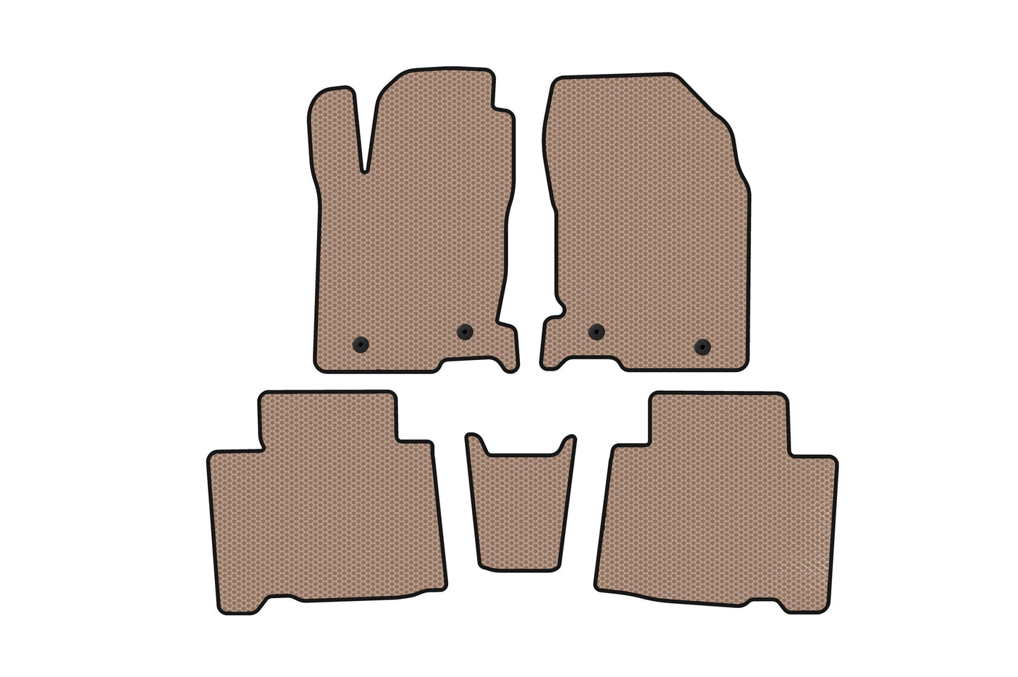 Rubber Floor Mats Carsuit (Beige) for Lexus NX 2014-2021 - image 1