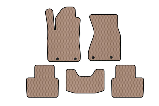 Carsuit rubber floor mats (Sedan, beige) for Audi A8 1994-2002 - image 1