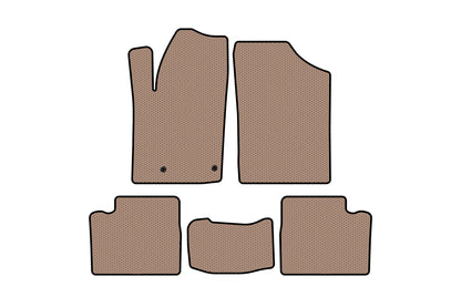 Rubber Floor Mats Carsuit (Beige) for Citroen Berlingo 1996-2008 - image 1