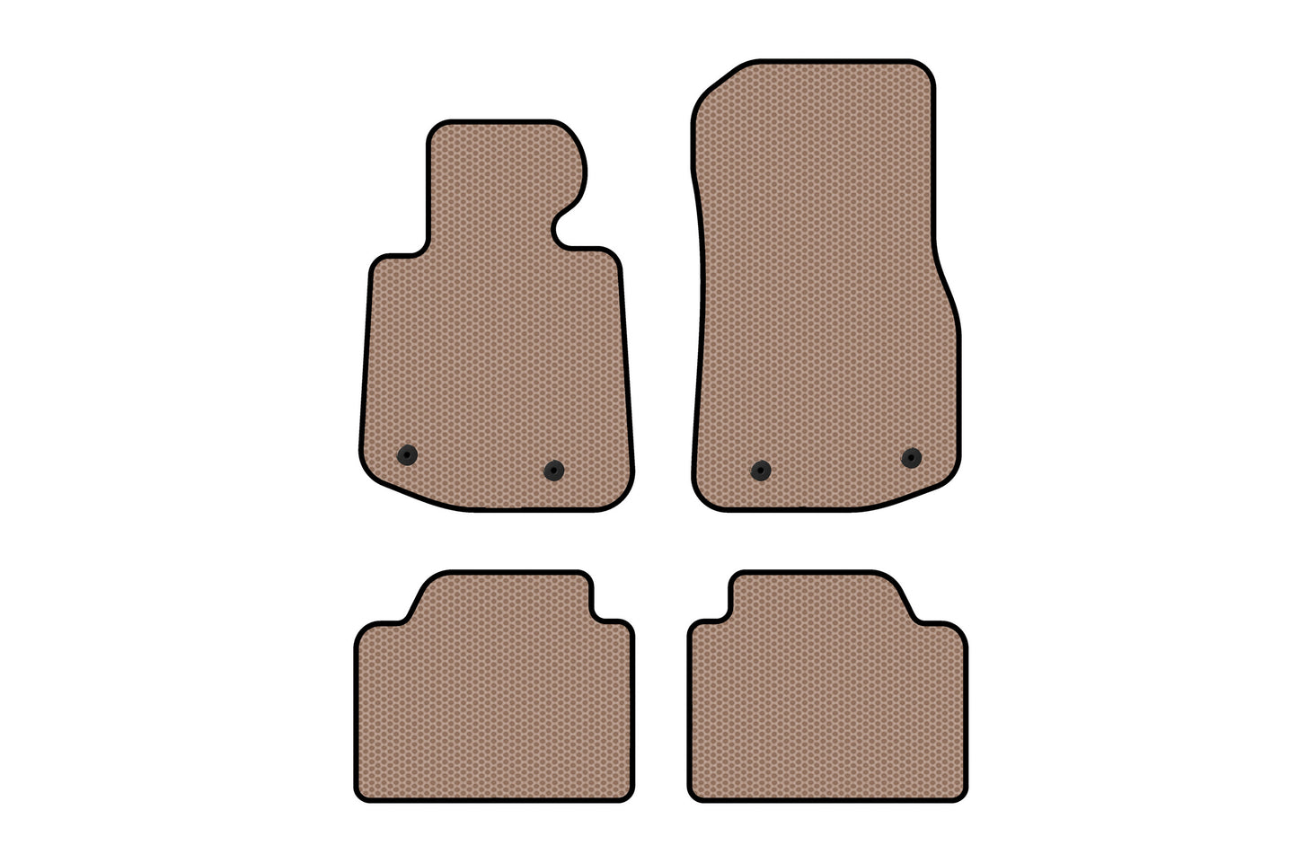 Rubber Floor Mats Carsuit V2 (Beige) for BMW 4 Series F32/F33/F36 2012-2020 - image 1