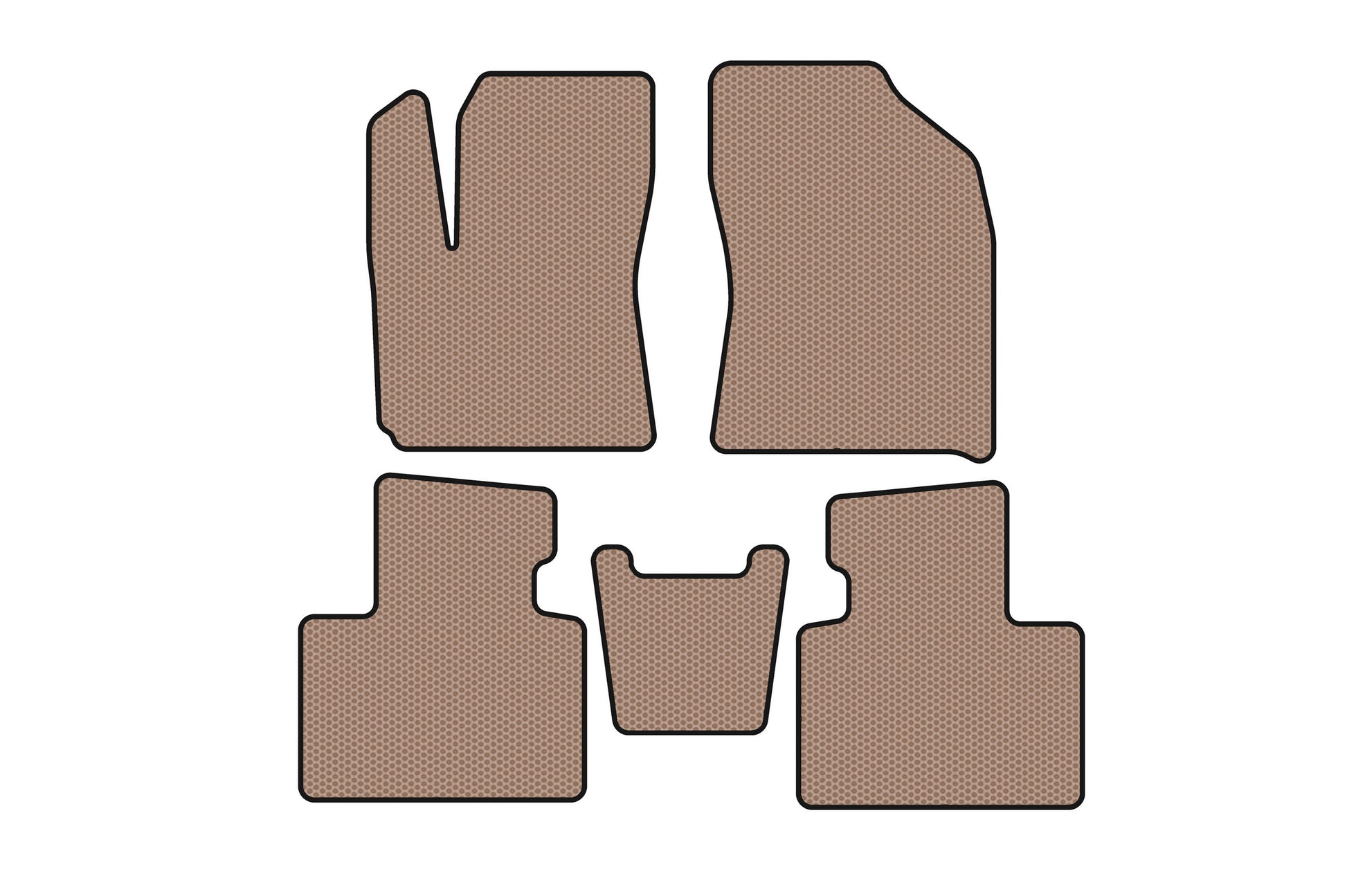 Rubber Floor Mats Carsuit (Beige) for FAW X40 2016-2021 - image 1