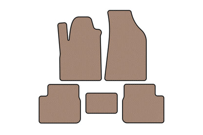 Rubber Floor Mats Carsuit (Beige) for Fiat Bravo 2008-2016 - image 1