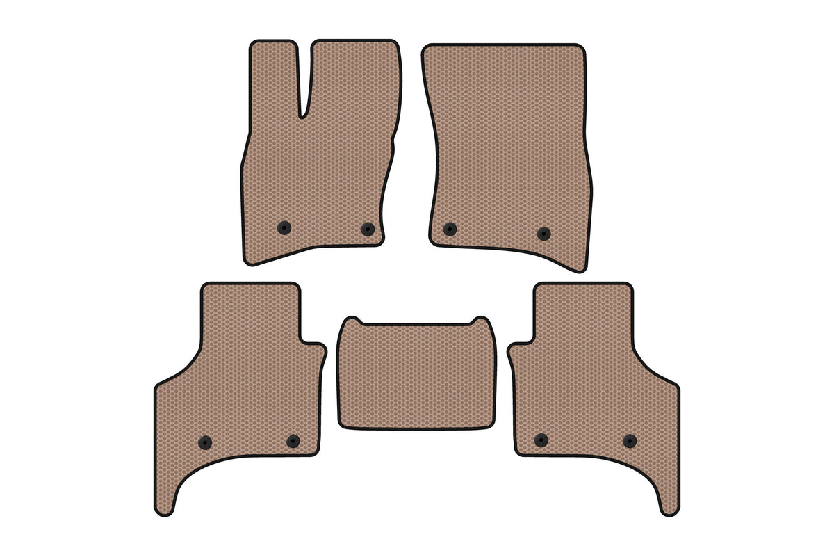 Rubber floor mats Carsuit (5-door, beige) for Land Rover Defender 2019- - image 1