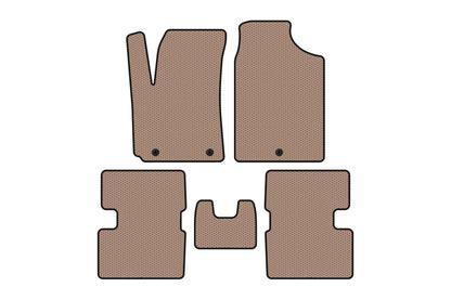 Rubber Floor Mats Carsuit (HB, Beige) for Kia Picanto 2016- - image 1