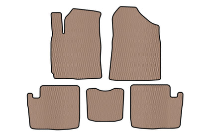 Rubber floor mats Carsuit (2005-2009, beige) for Chery Tiggo 1 2005-2016 - image 1