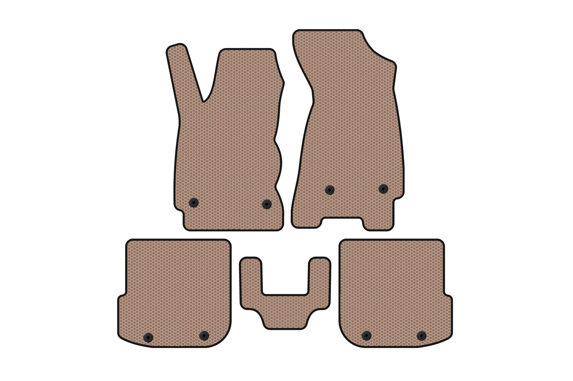 Carsuit rubber floor mats (Sedan, beige) for Audi A4 B5 1994-2001 - image 1