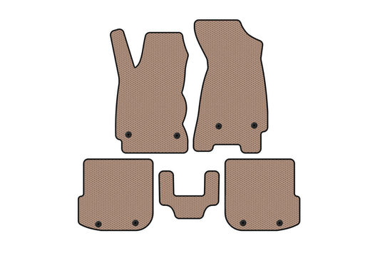 Carsuit rubber floor mats (Sedan, beige) for Audi A4 B5 1994-2001 - image 1