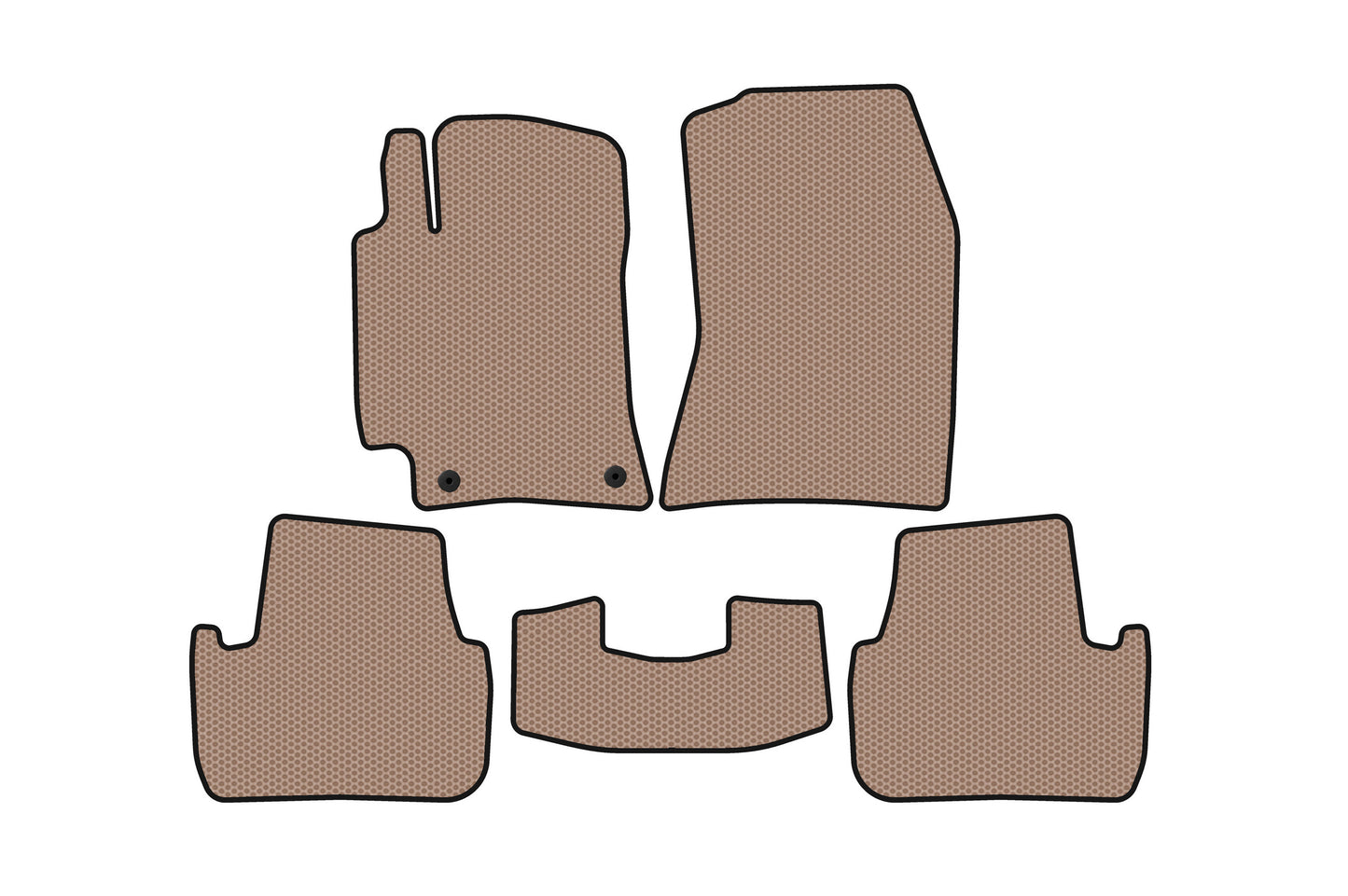 Rubber Floor Mats Carsuit (Beige) for Lexus IS 1998-2005 - image 1
