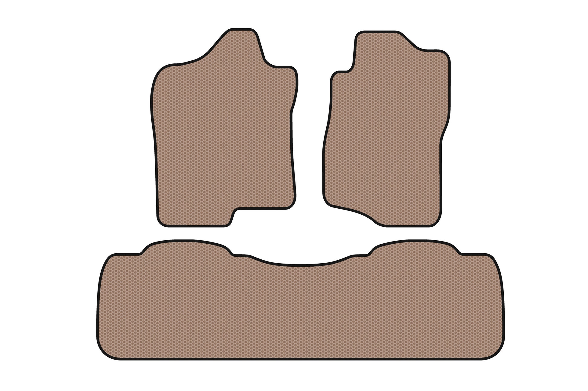 Rubber Floor Mats Carsuit (Beige) for Chevrolet Suburban 2007-2014 - image 1