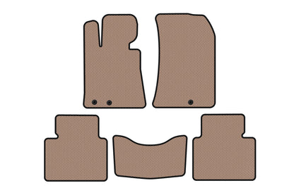 Rubber Floor Mats Carsuit (Beige) for Hyundai Genesis BH 2008-2013 - image 1