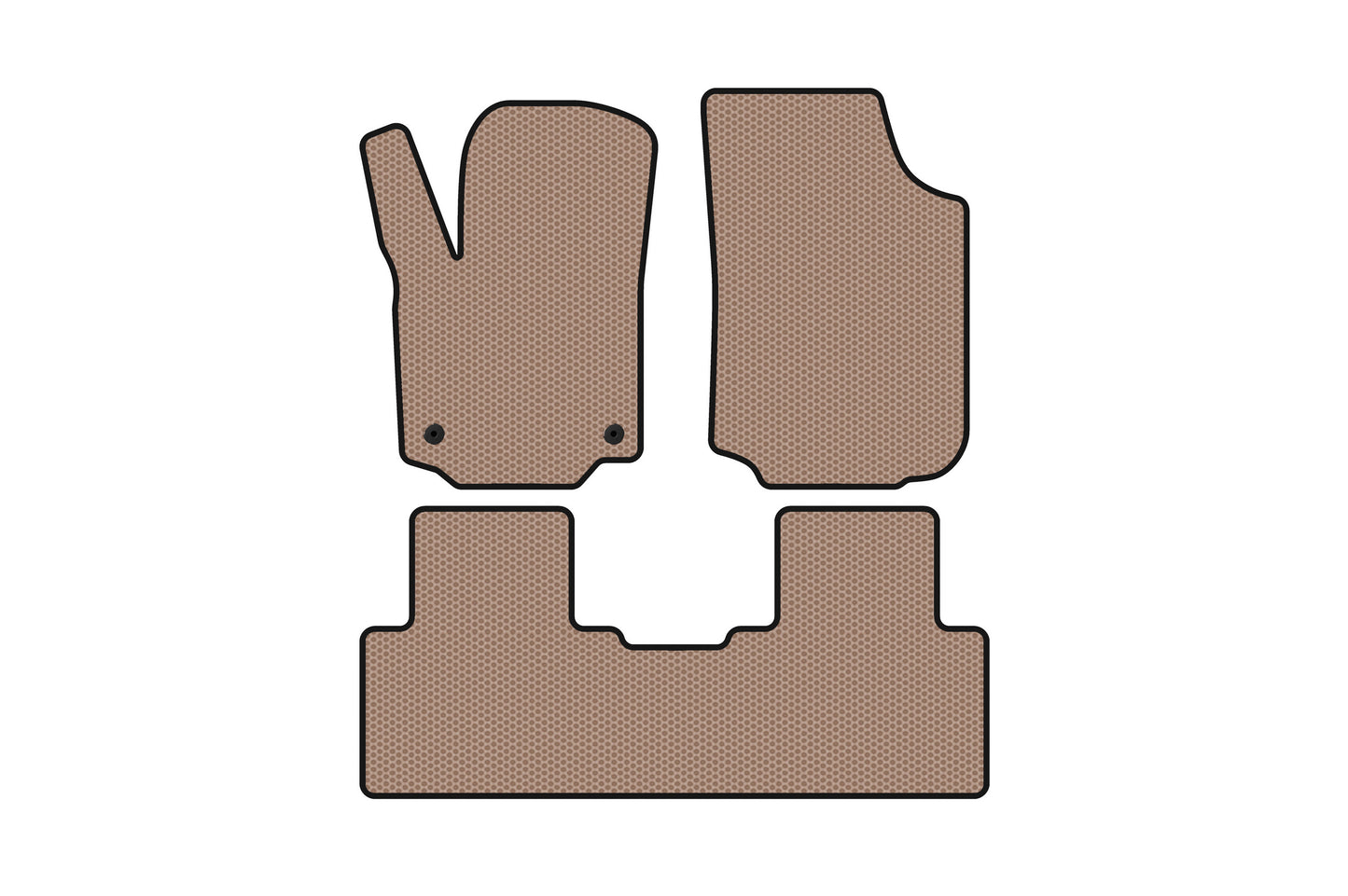 Rubber Floor Mats Carsuit (Beige) for GMC Terrain 2017– - image 1