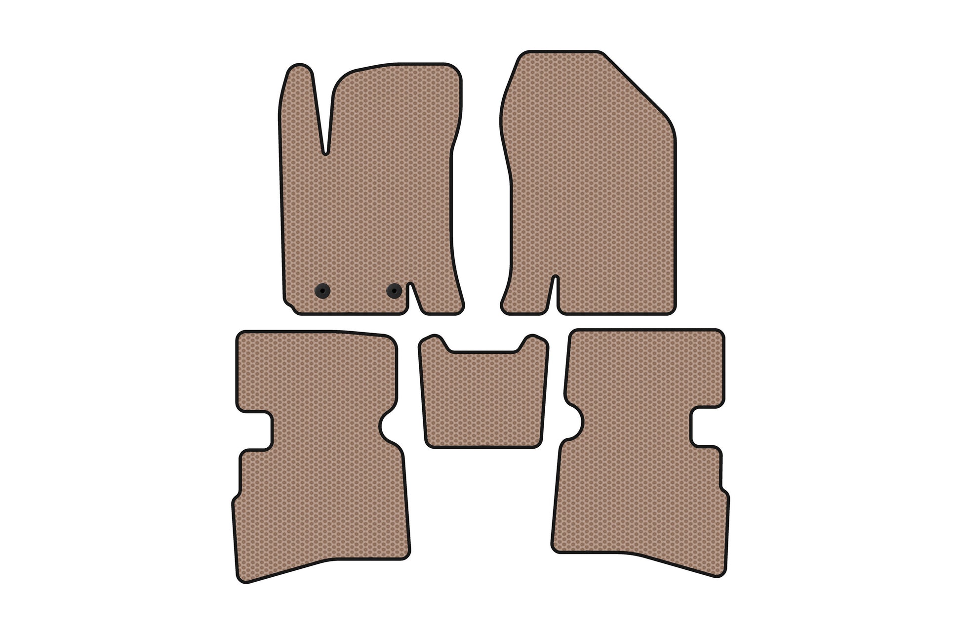 Rubber Floor Mats Carsuit (Beige) for JAC S4 2018- - image 1