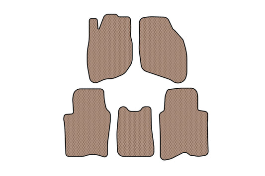 Rubber floor mats Carsuit (SD, beige) for Honda City 2002-2008 - image 1