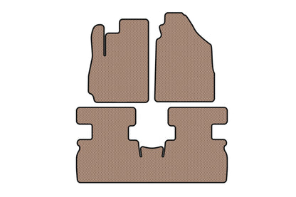 Rubber floor mats Carsuit (2 rows, beige) for Jetour X70 2018- - image 1
