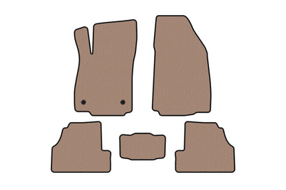 Rubber floor mats Carsuit (2012-2019, beige) for Chevrolet Trax 2012-2023 - image 1
