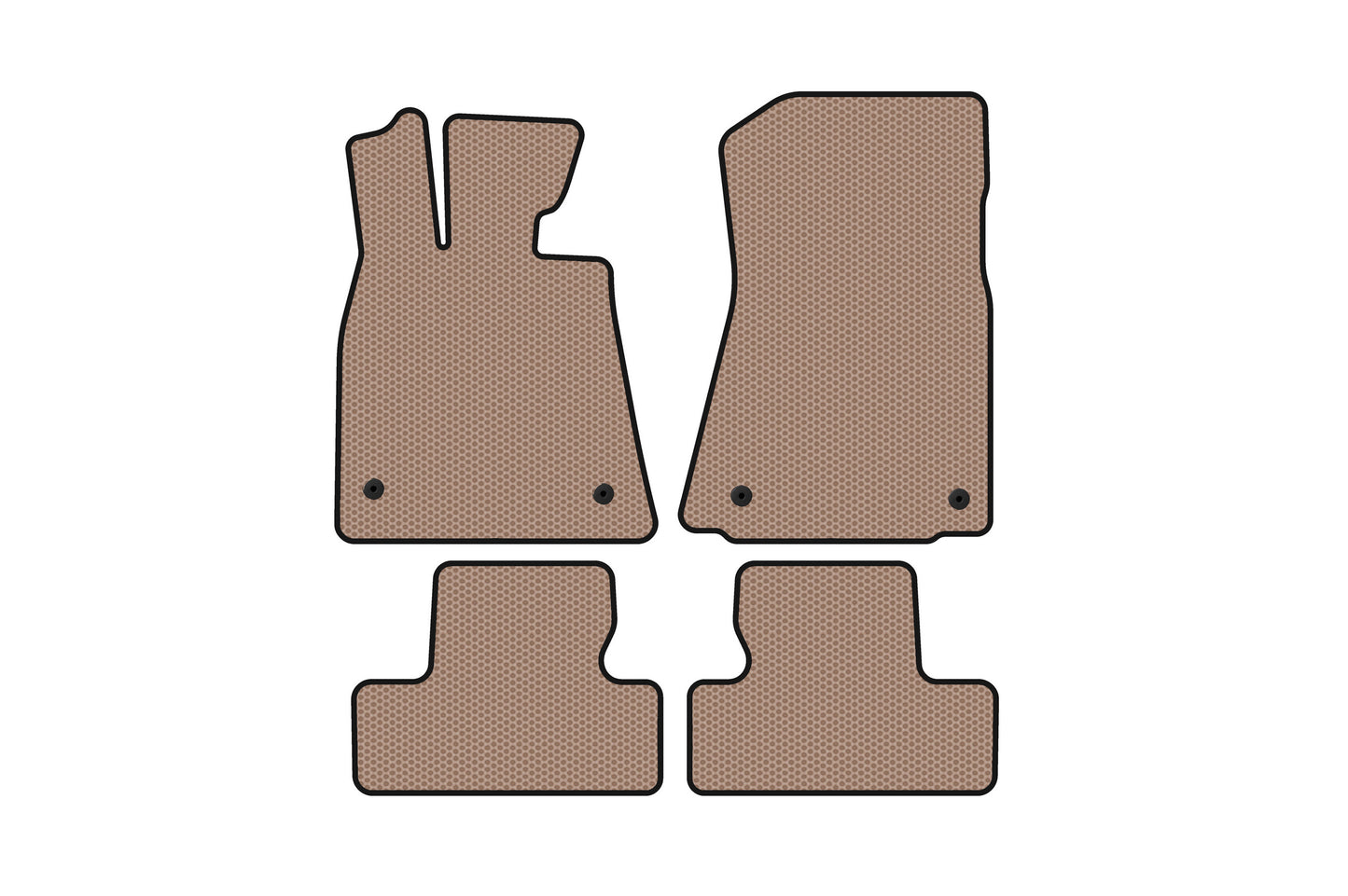 Rubber floor mats Carsuit (Coupe, beige) for Lexus RC 200t 2014- - image 1