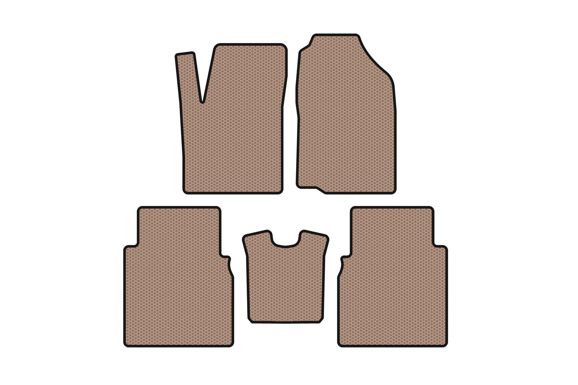 Rubber Floor Mats Carsuit (Beige) for JAC J6 2011-2019 - image 1