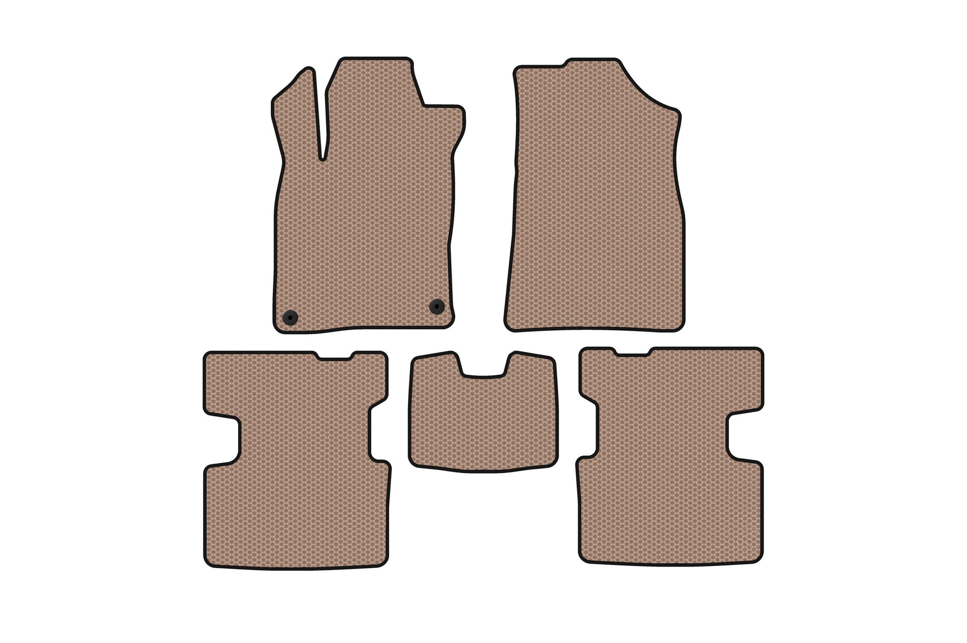Rubber Floor Mats Carsuit (Beige) for Honda Insight III 2018-2022 - image 1