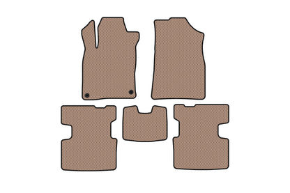 Rubber Floor Mats Carsuit (Beige) for Honda Insight III 2018-2022 - image 1