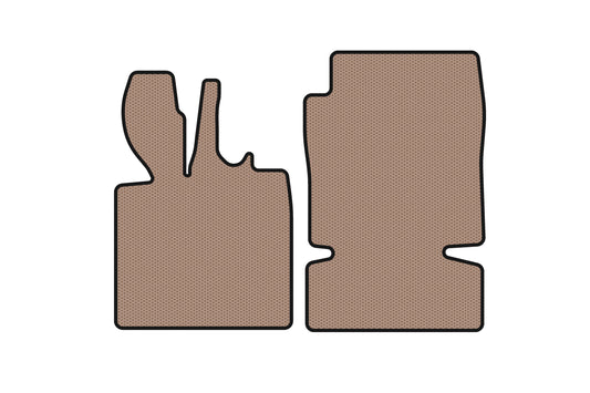Rubber Floor Mats Carsuit (Beige) for Mercedes GLA X156 2014-2019 - image 1