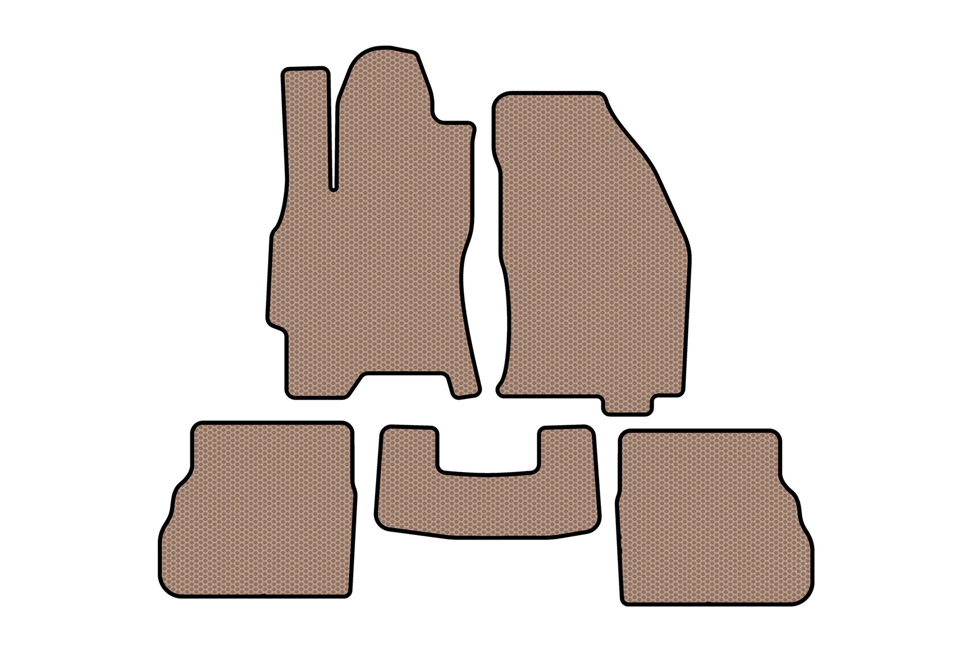 Rubber floor mats Carsuit (SD, beige) for Ford Mondeo 1996-2001 - image 1