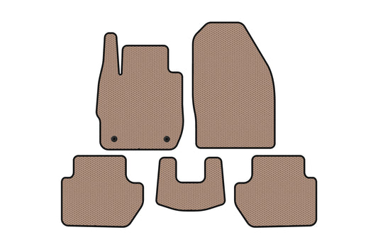 Rubber floor mats Carsuit (SD, beige) for Ford Ka 2016- - image 1