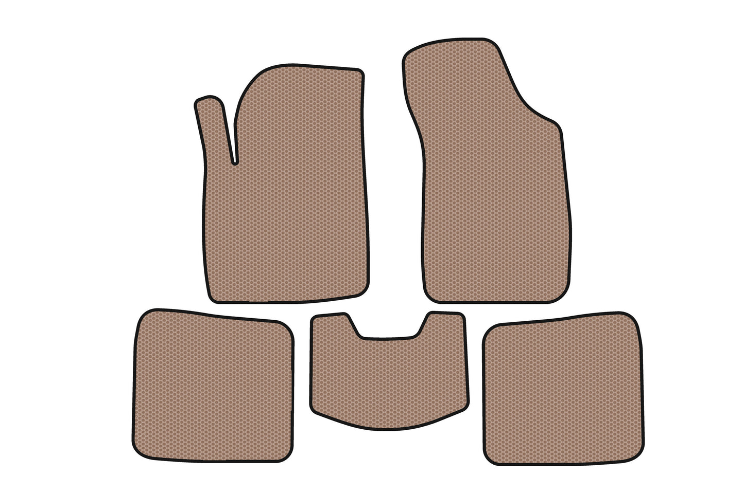 Rubber Floor Mats Carsuit (Beige) for Chery E5 2011-2016 - image 1