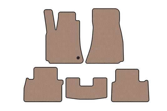 Rubber floor mats Carsuit (SD, beige) for Chrysler C300 2004-2011 - image 1