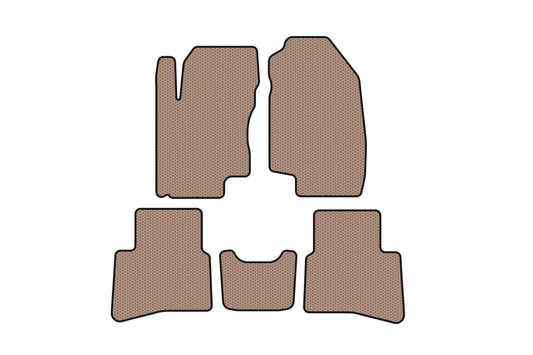 Rubber Floor Mats Carsuit (Beige) for JAC S3 2014- - image 1