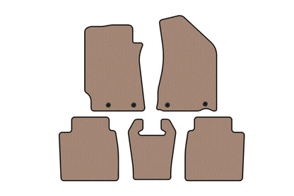 Rubber floor mats Carsuit (SD, beige) for Geely Emgrand EC8 - image 1