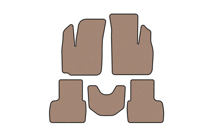 Rubber Floor Mats Carsuit (Beige) for Fiat Doblo I 2001-2005 - image 1