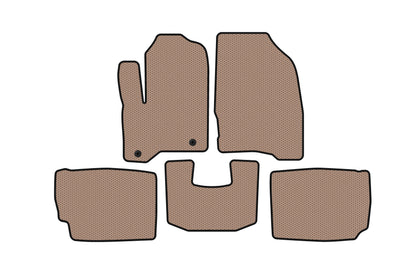 Rubber floor mats Carsuit (2010-2012, beige) for Ford Taurus 2010-2019 - image 1