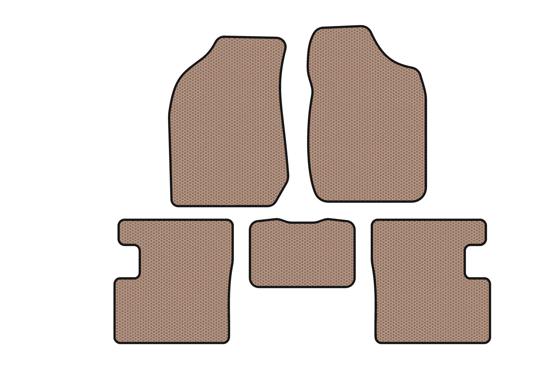 Rubber floor mats Carsuit (SD, beige) for BYD F3 2005-2013 - image 1