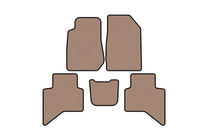 Rubber Floor Mats Carsuit (Beige) for Isuzu D-Max 2019- - image 1
