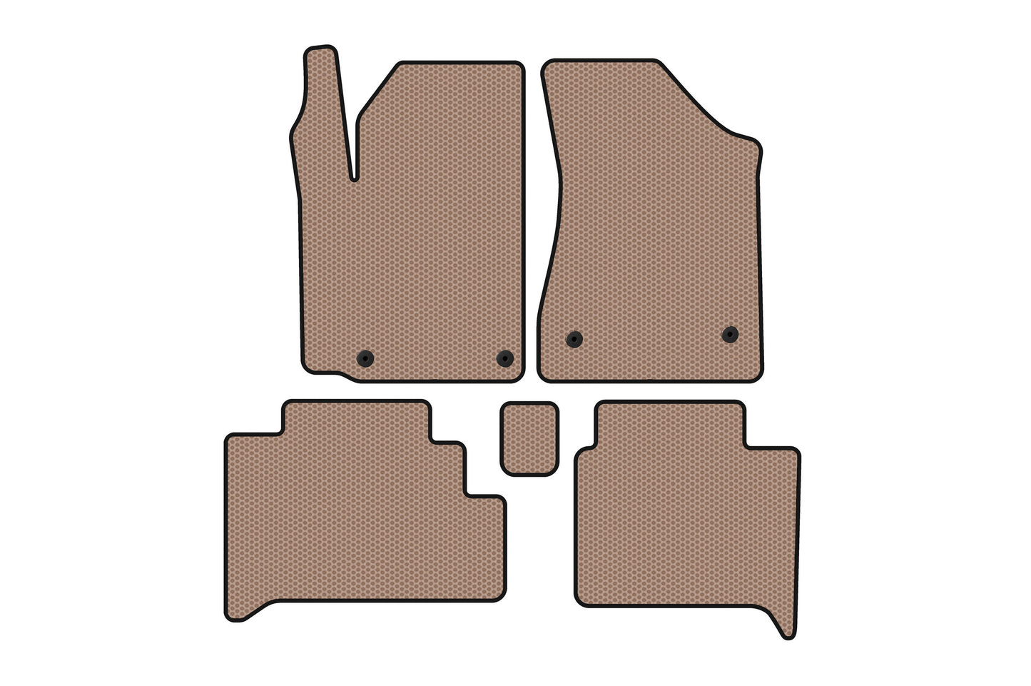 Rubber Floor Mats Carsuit (HB, Beige) for Geely GC-5 2010-2015 - image 1