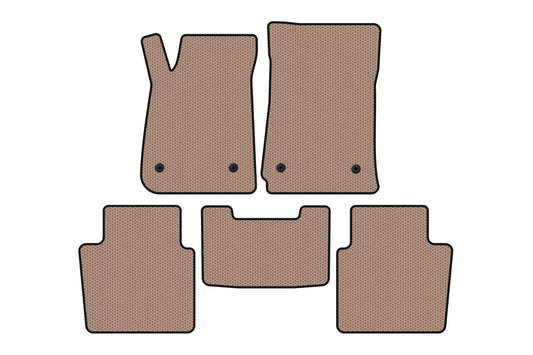 Rubber floor mats Carsuit (SD, beige) for Chevrolet Impala 2013-2020 - image 1