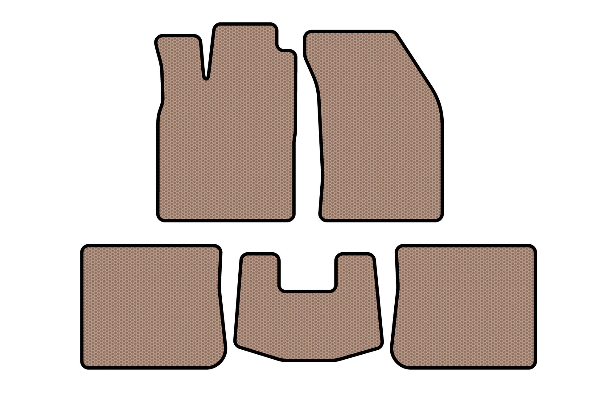 Rubber floor mats Carsuit (SD, beige) for Chery Elara/Alia/Fora/A5 2006- - image 1