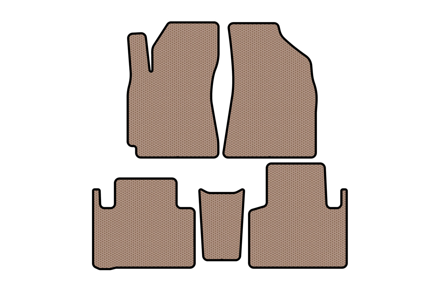 Rubber Floor Mats Carsuit (Beige) for Geely Emgrand X7 2011- - image 1