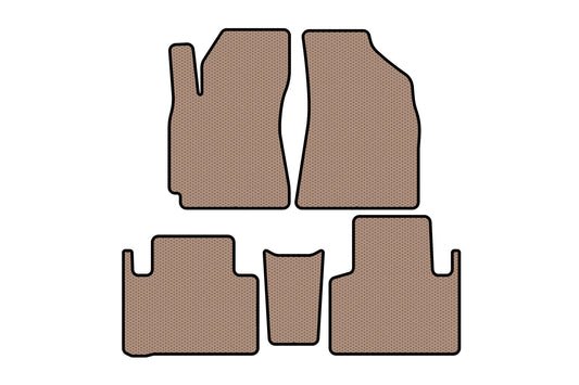 Rubber Floor Mats Carsuit (Beige) for Geely Emgrand X7 2011- - image 1