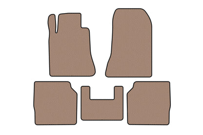 Rubber floor mats Carsuit (SD, Long wheelbase, beige) for Mercedes S-сlass W140 1991-1998 - image 1